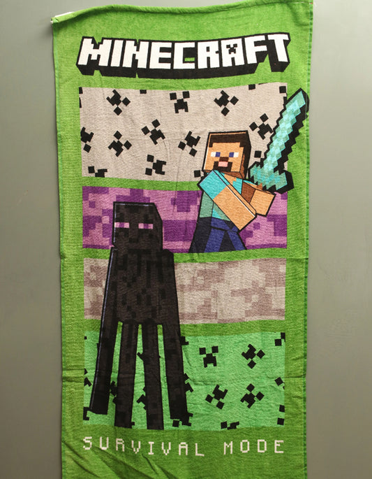 Minecraft Kids Cartoon Printed Towel