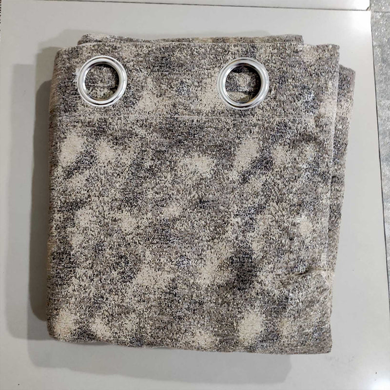 Light Brown Premium Thick Viscose Eyelet Curtain - Ready to Hang