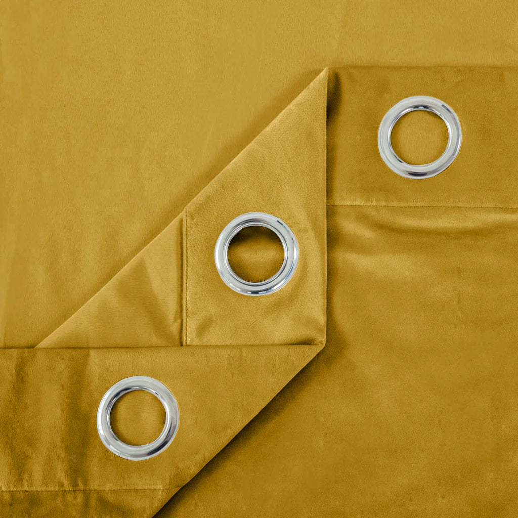 Mustard Premium Quality Velvet Curtains