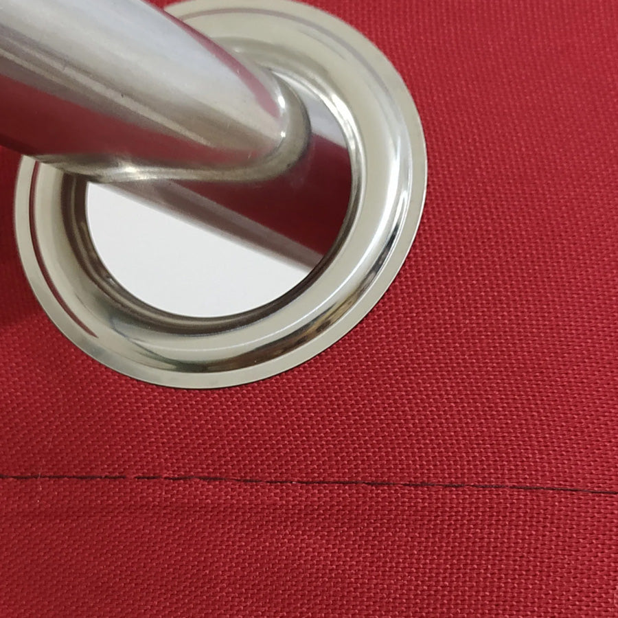 Plain Red Duck Cotton Curtain
