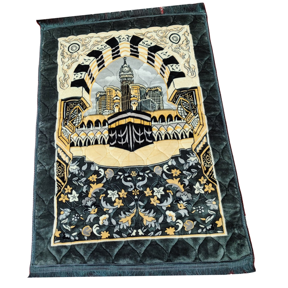 Grey Quilted Soft Prayer Mat