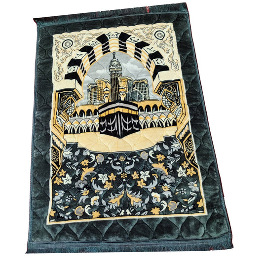 Grey Quilted Soft Prayer Mat