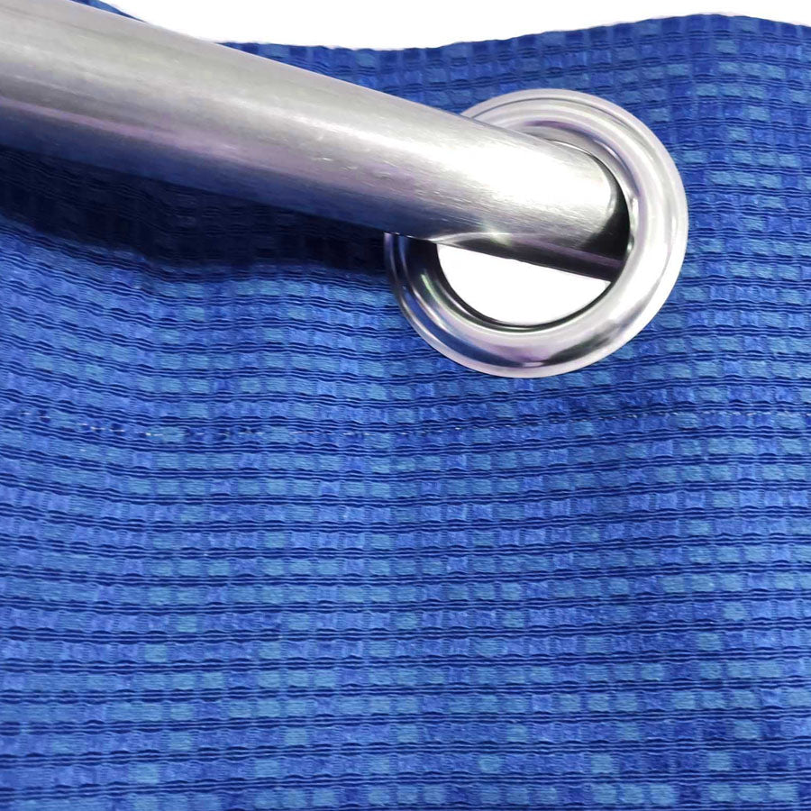 Royal Blue Jacquard Fabric Curtain