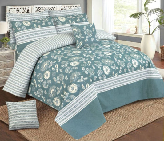 8 Piece High Quality Cotton Duvet Cover Set