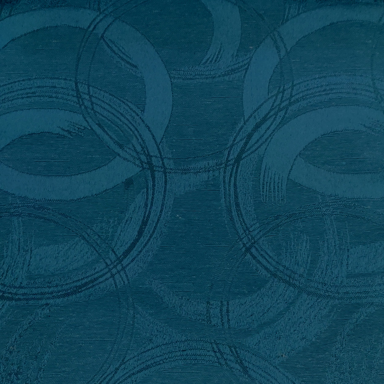 Teal Blue Premium Quality Shanghai Silk Eyelet Curtain - Single Panel (52x95 inch)