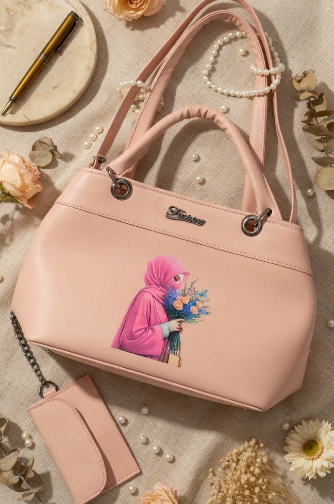 Baby Pink Bloom Hijabi Handbag