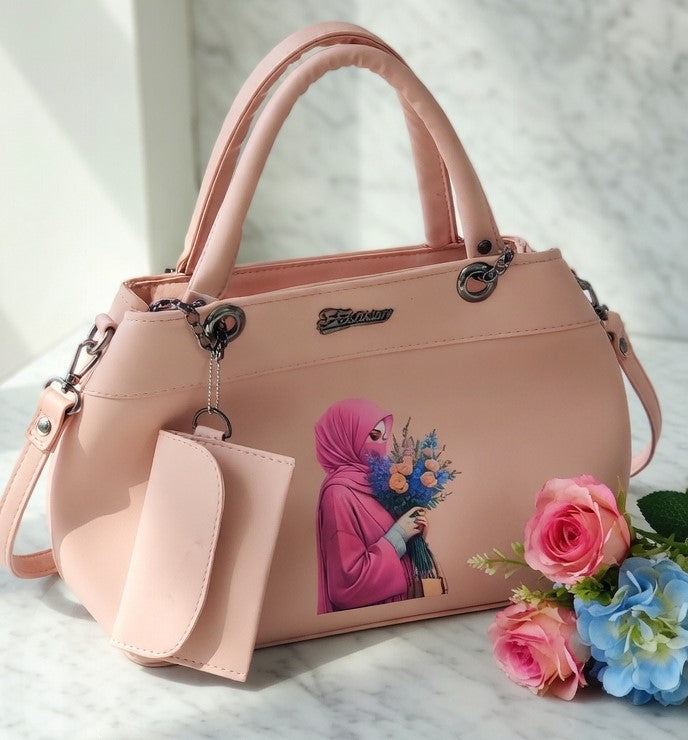 Baby Pink Bloom Hijabi Handbag