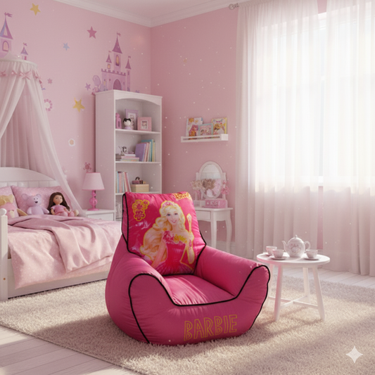 Cute Barbie Cozy Bean Bag for Kids