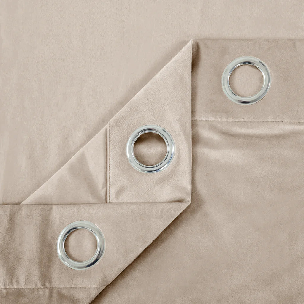Beige Premium Quality Velvet Curtains