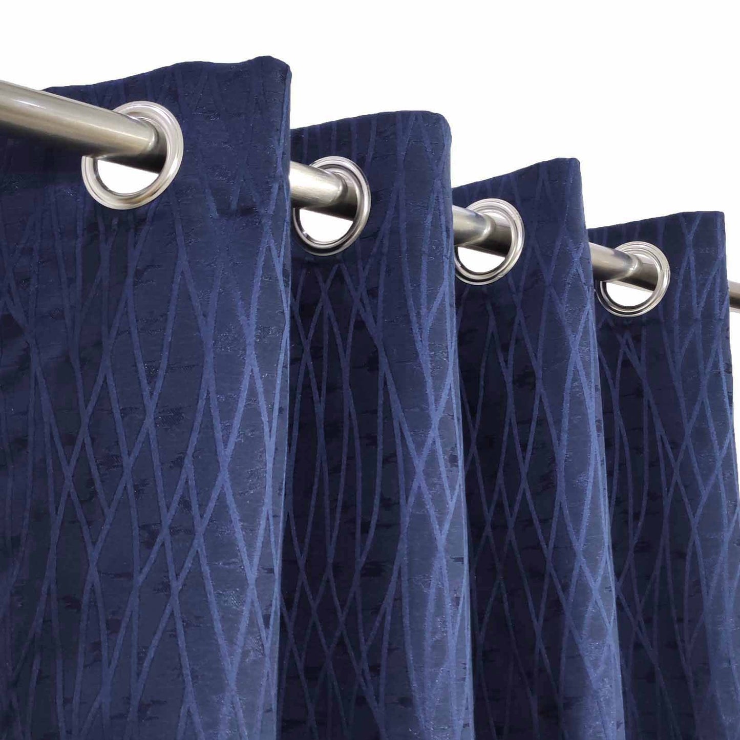 Blue High Quality Eyelet Curtain - Single Panel