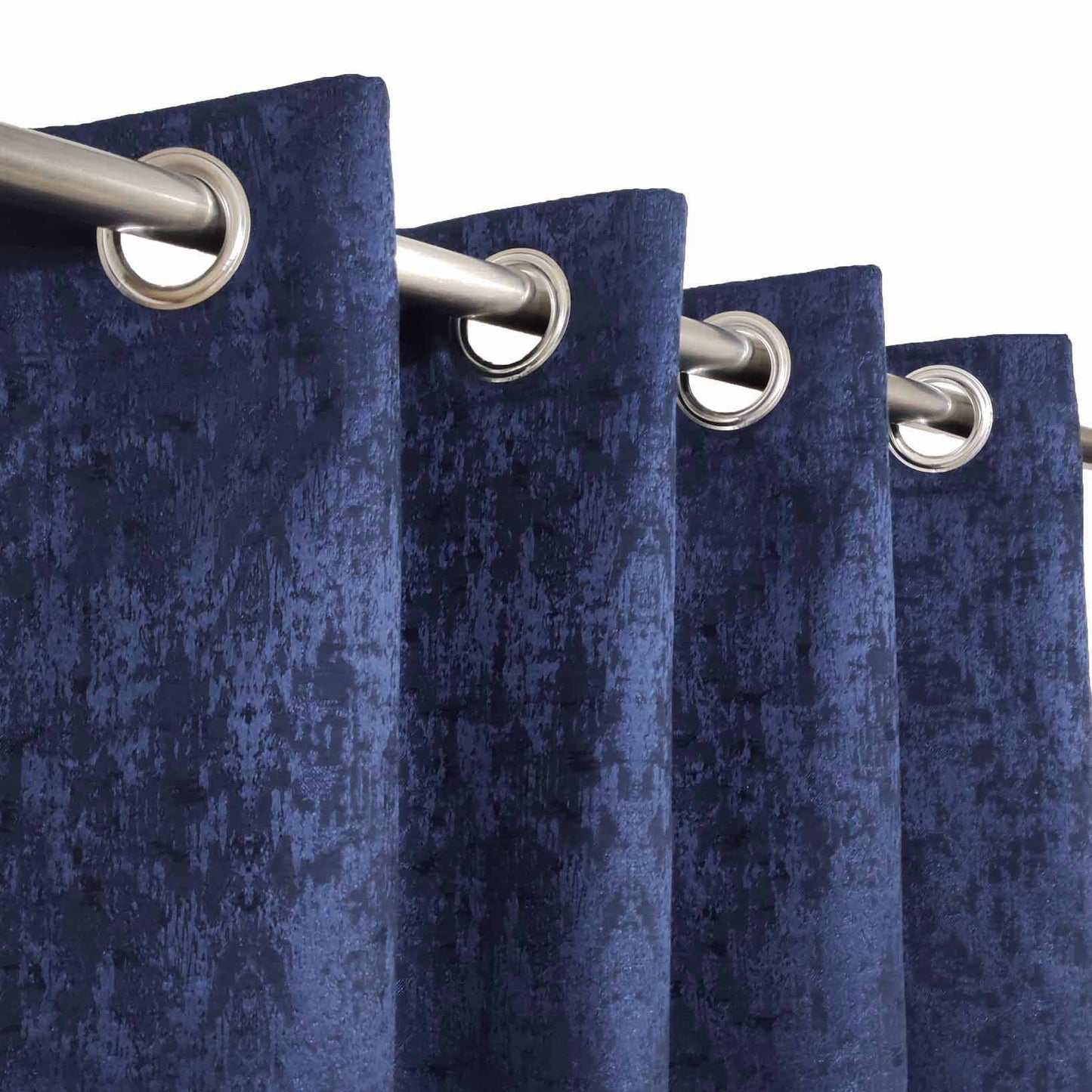 Blue High Quality Eyelet Curtain - Single Panel
