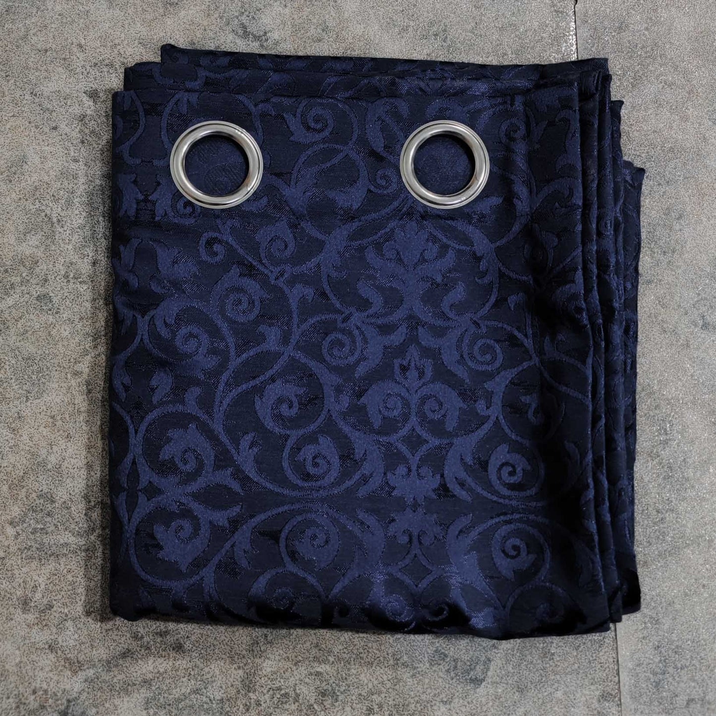 Blue High Quality Eyelet Curtain - Single Panel