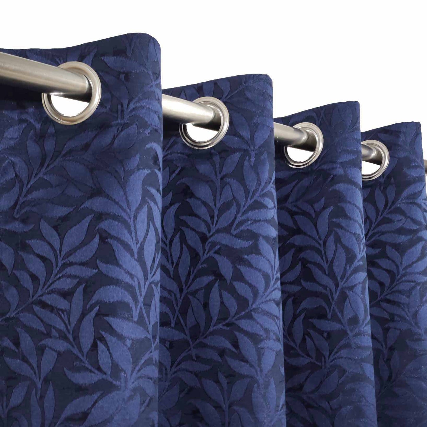 Blue High Quality Eyelet Curtain - Single Panel