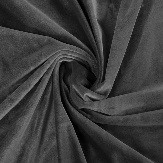 Charcoal Grey Premium Velvet Curtain Pair