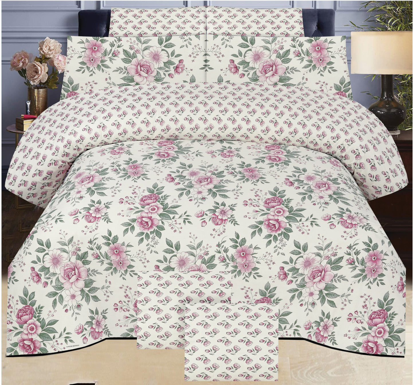 6-Piece Premium Cotton Bedding & Comforter Set