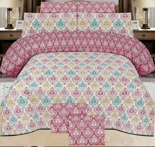 6-Piece Premium Cotton Bedding & Comforter Set