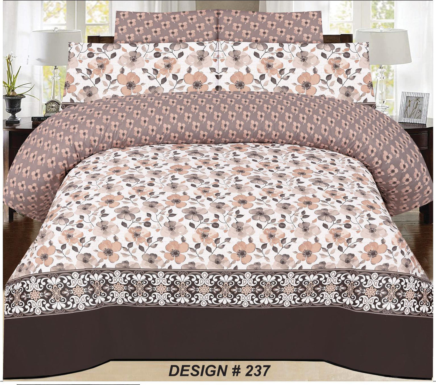 6-Piece Premium Cotton Bedding & Comforter Set