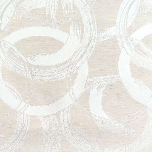 Cream Premium Quality Shanghai Silk Eyelet Curtain - Single Panel (52x95 inch)