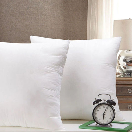 Pack of 2 Plain Soft Velvet Cushion Cover-White