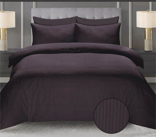 Dark Grey Cotton Satin 6 Pieces Duvet Cover Set