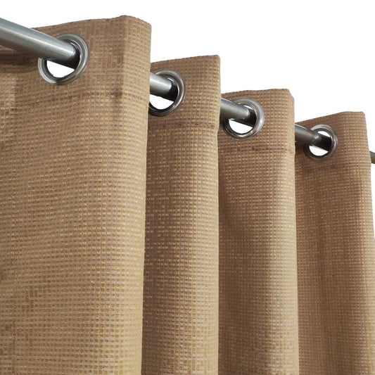 Golden Readymade Jacquard Curtain