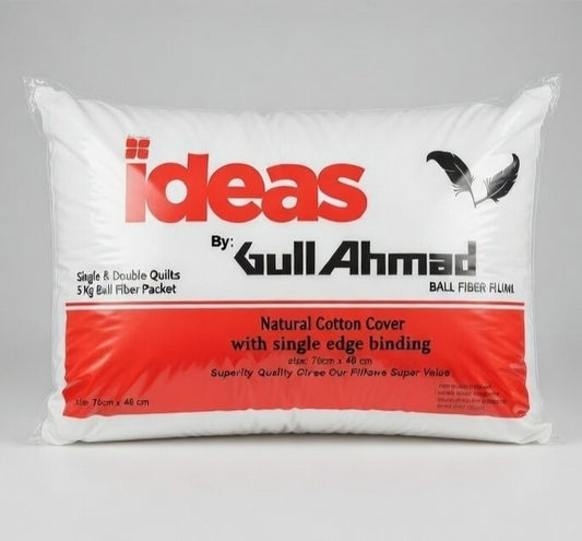 Premium Quality Siliconized Ball Fiber Filler Pillows - Pack of 5