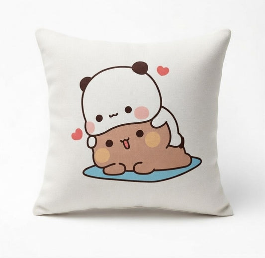 Bubu Dudu Cushion Panda Bear Couple Love Plush Cartoon Romantic Gift Decor