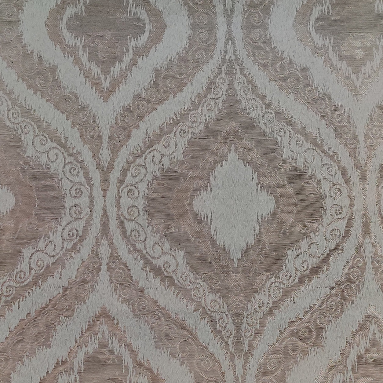 Light Brown Premium Quality Shanghai Silk Eyelet Curtain - Single Panel (52x95 inch)