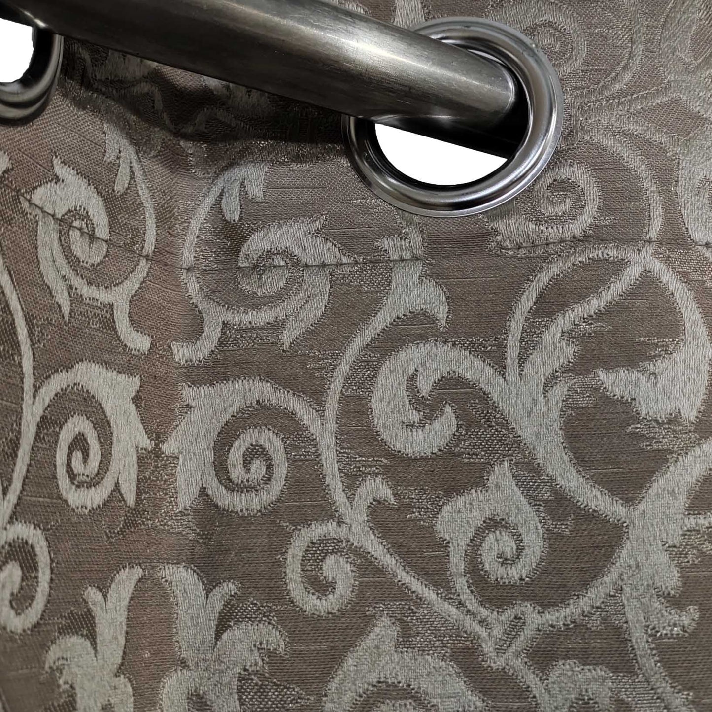 Light Brown High Quality Eyelet Curtain - Single Panel