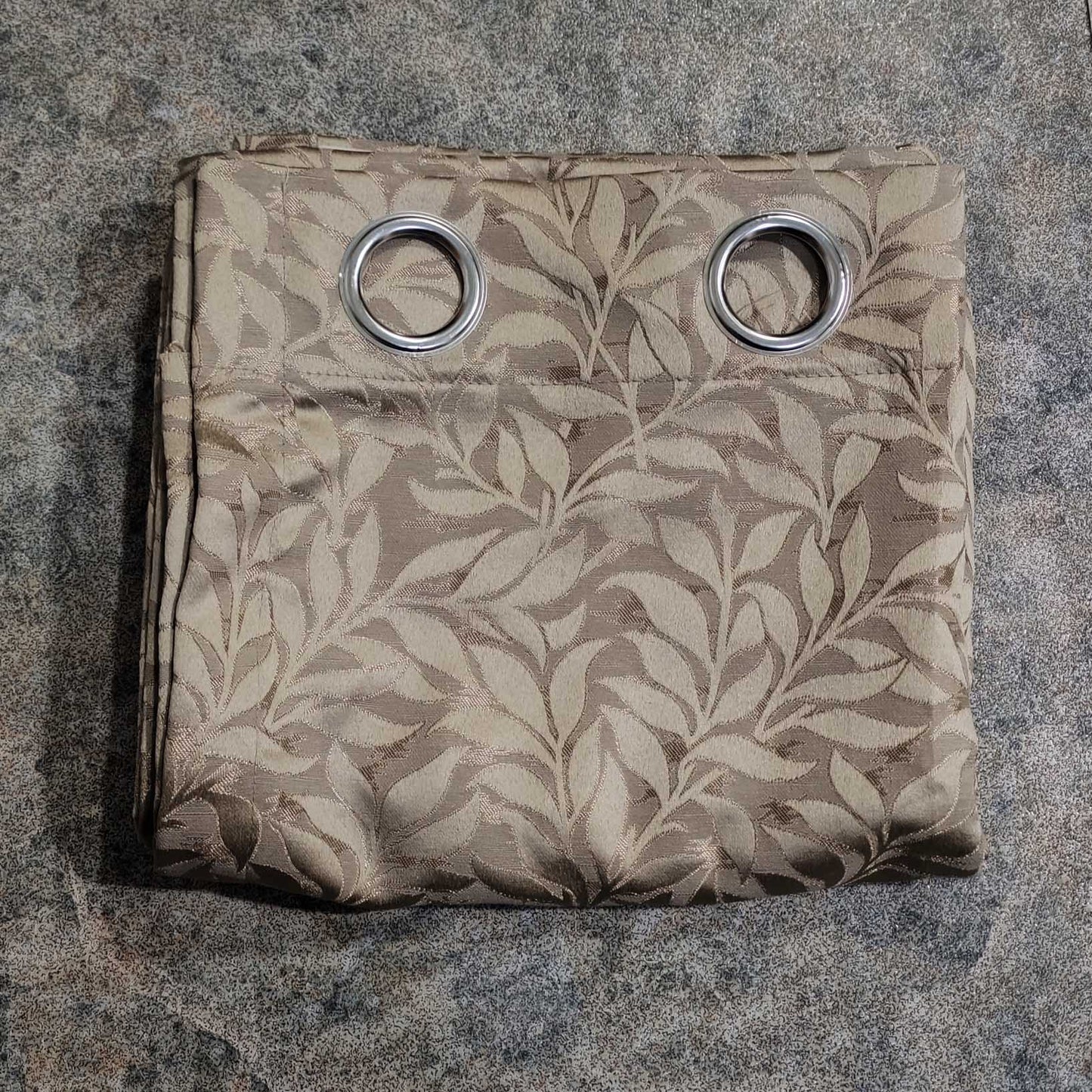 Light Brown High Quality Eyelet Curtain - Single Panel