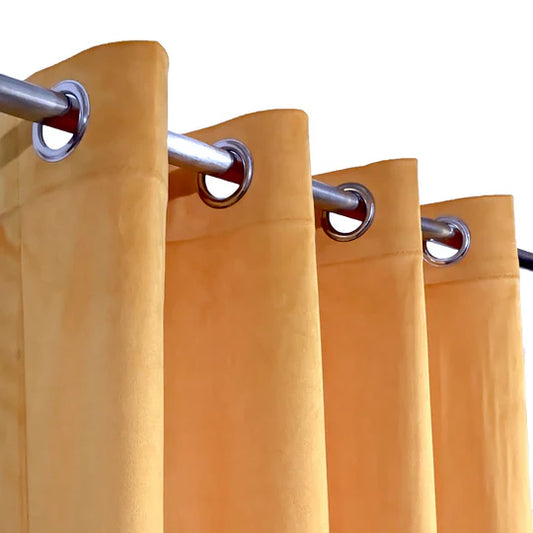 Luxury Mustard Yellow Velvet Curtain