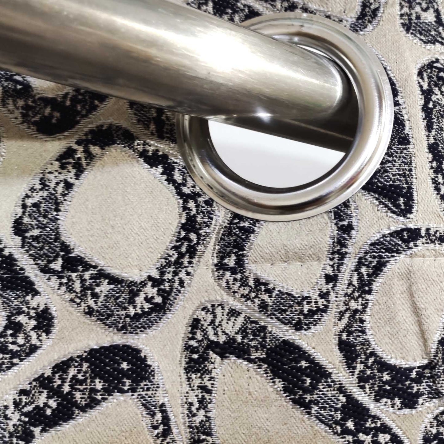 Viscose Ready Made Eyelet Curtain