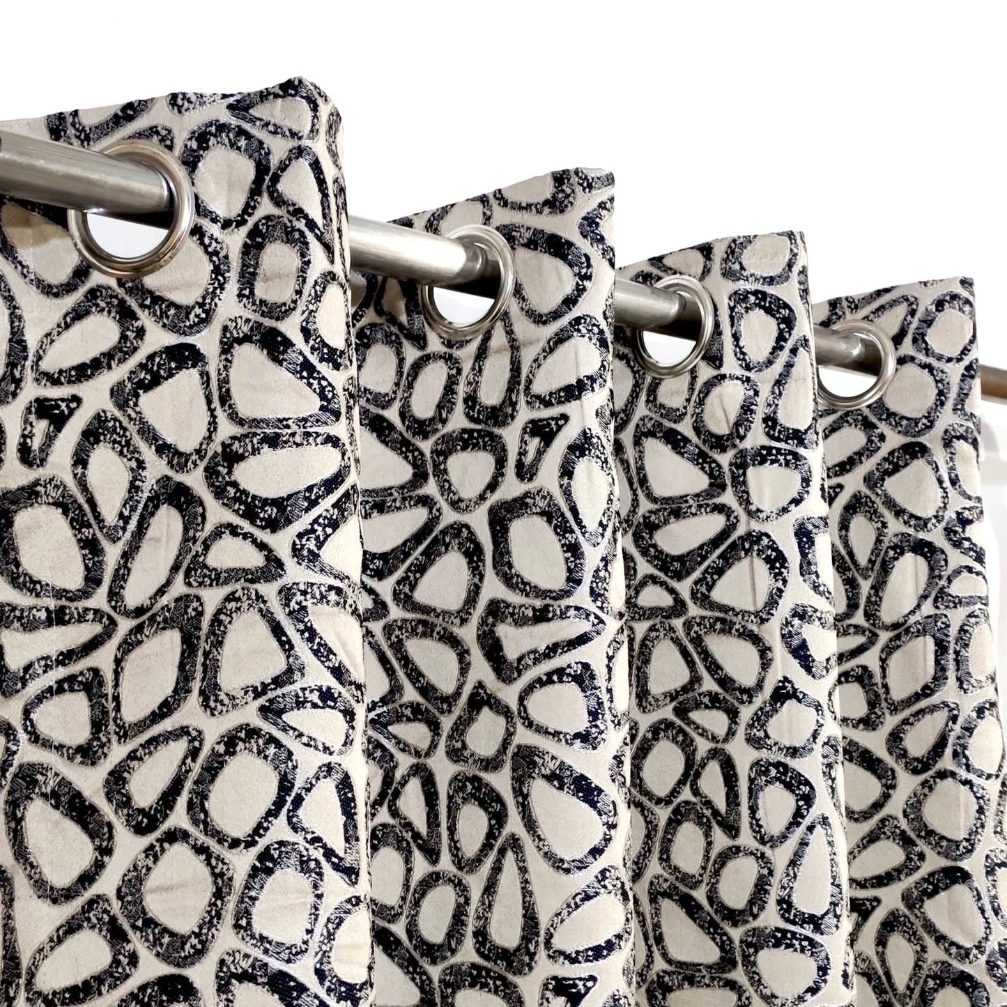 Viscose Ready Made Eyelet Curtain