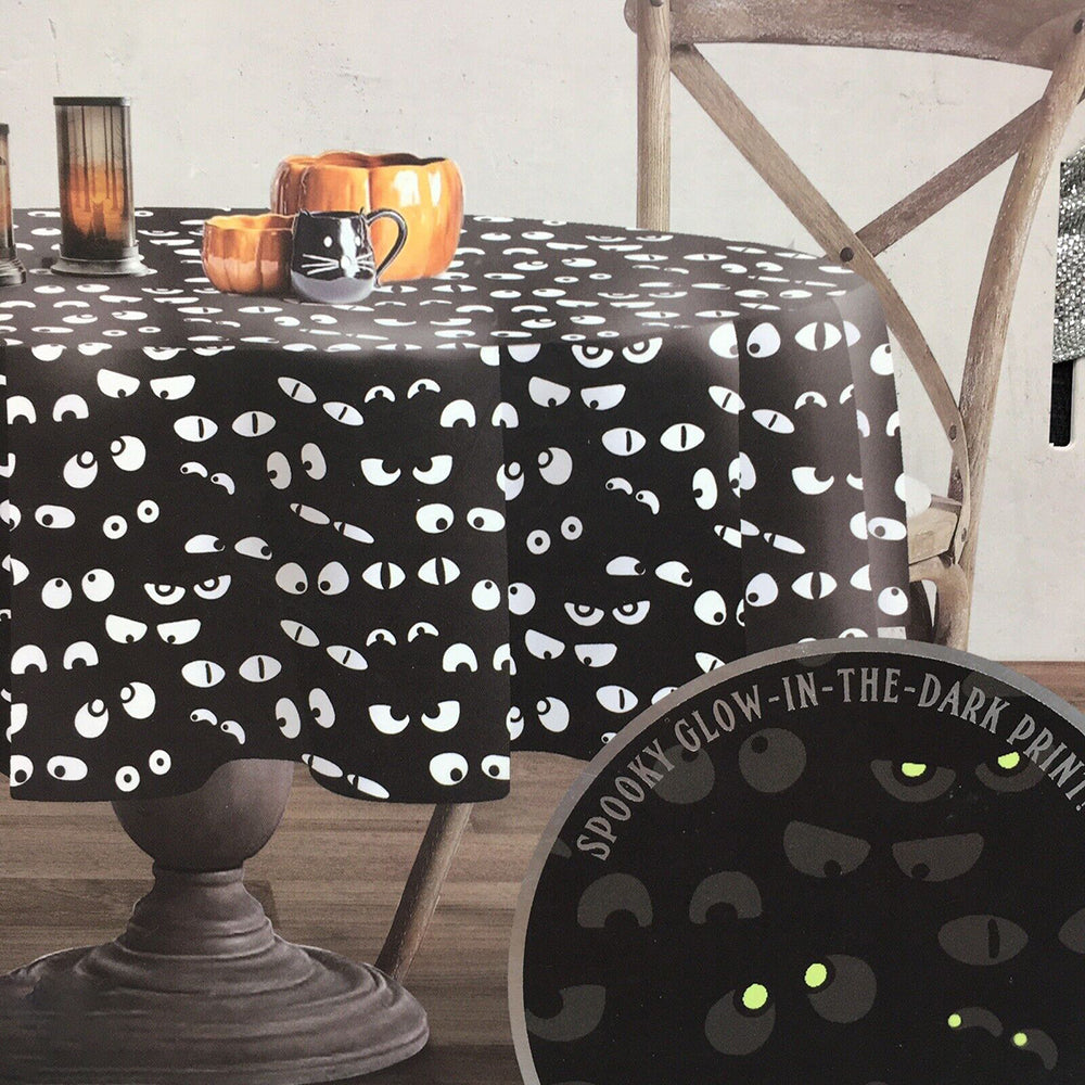 Envogue Lunaville Glow-in-the-Dark Eyeballs Tablecloth
