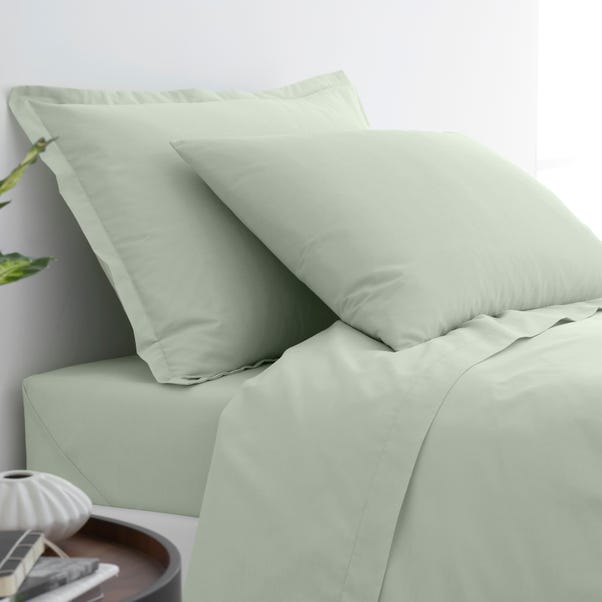 Sage Green Pure Cotton Flat Sheet