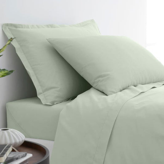 Sage Green Pure Cotton Flat Sheet