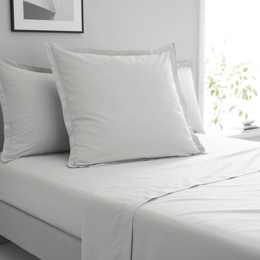 Silver Pure Cotton Flat Sheet