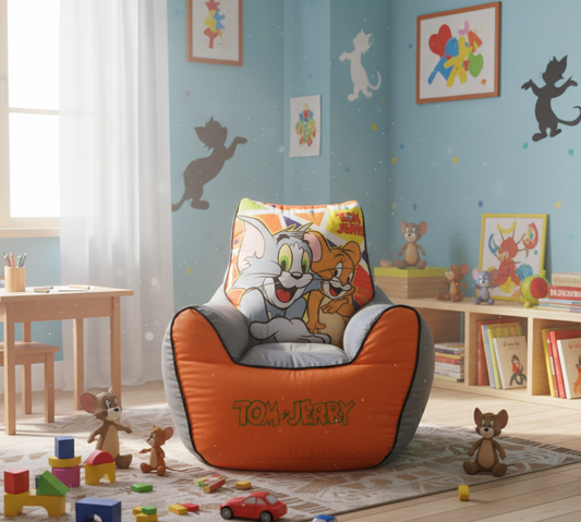 Cute Tom & Jerry Cozy Bean Bag for Kids