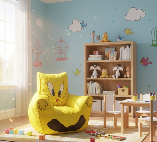Cute Tweety Cozy Bean Bag for Kids