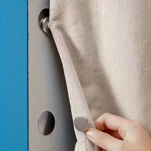 Buckles, Curtain Weighted Magnet Clips with Thumb Tacks